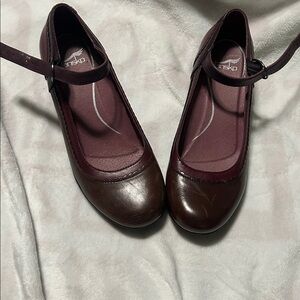 Dansko Burgundy Leather Shoes